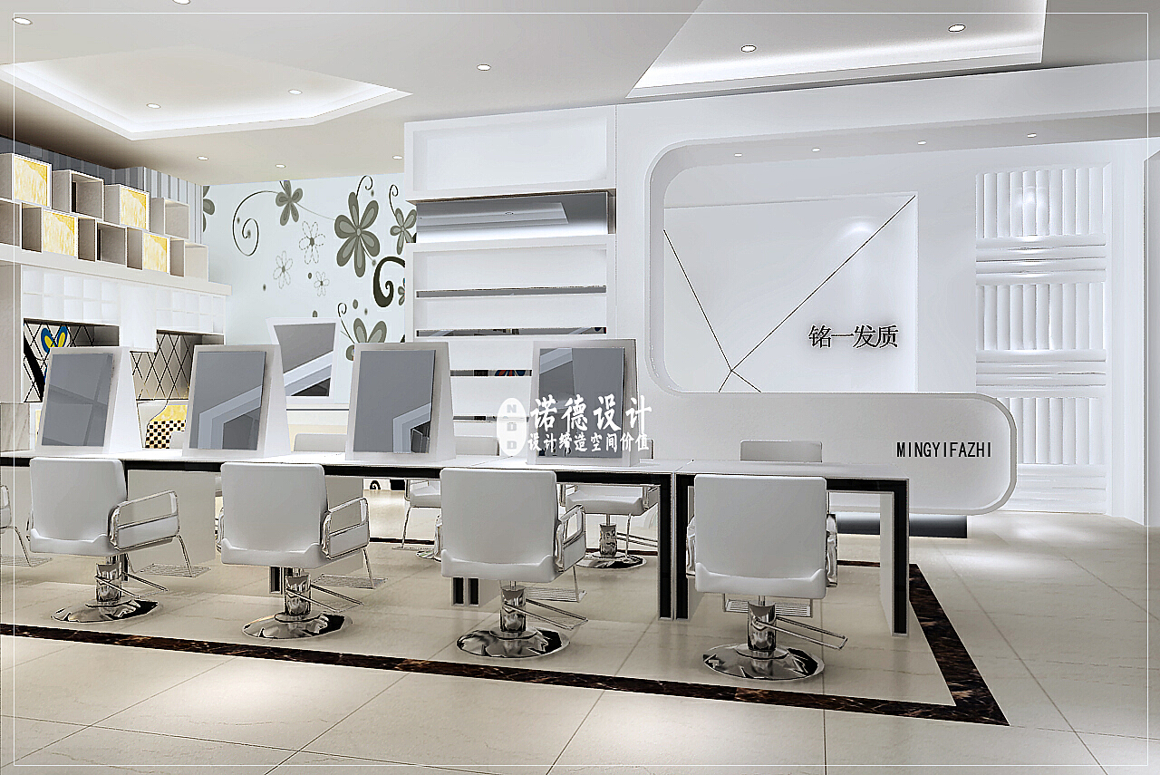 科技與美學(xué)完美融合，最新美發(fā)店設(shè)計圖展示